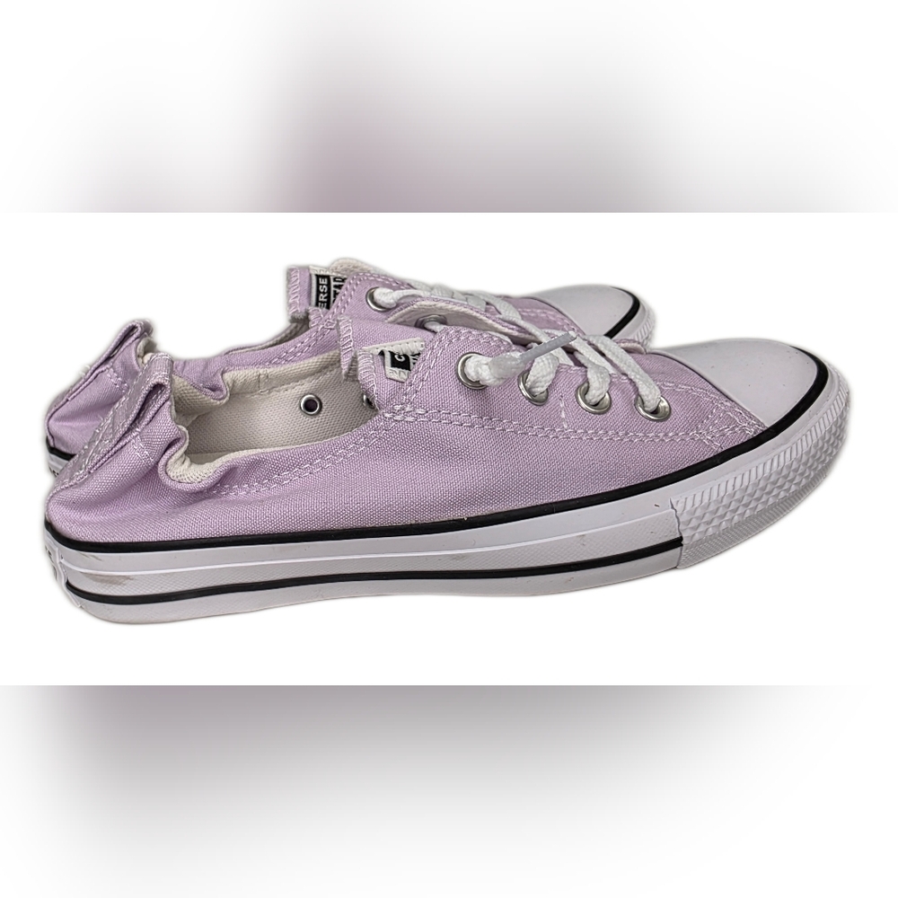 Women's  Converse Sneakers, Pink, Elasticized Back Upper, New With Box Size 7 - Picture 3 of 8